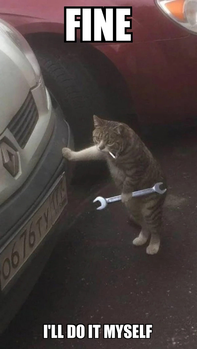 Fine, I&rsquo;ll do it myself